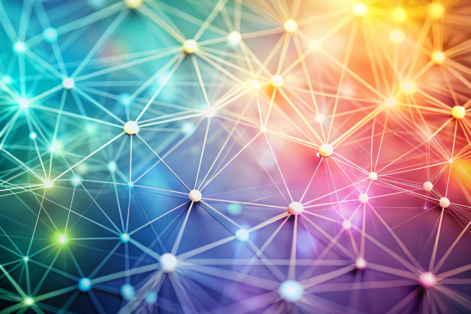 An abstract image showing blurred, interconnected lines in soft pastel colors, symbolizing communication and support networks without any text or branding